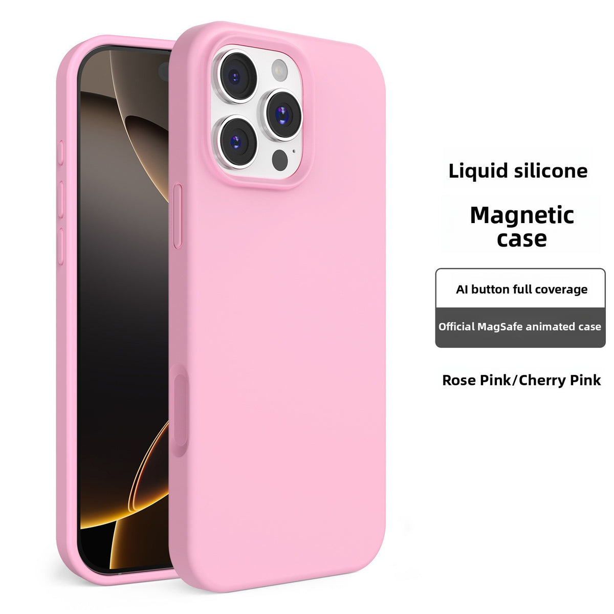Liquid Silicone Phone Case with Built-in Magnet