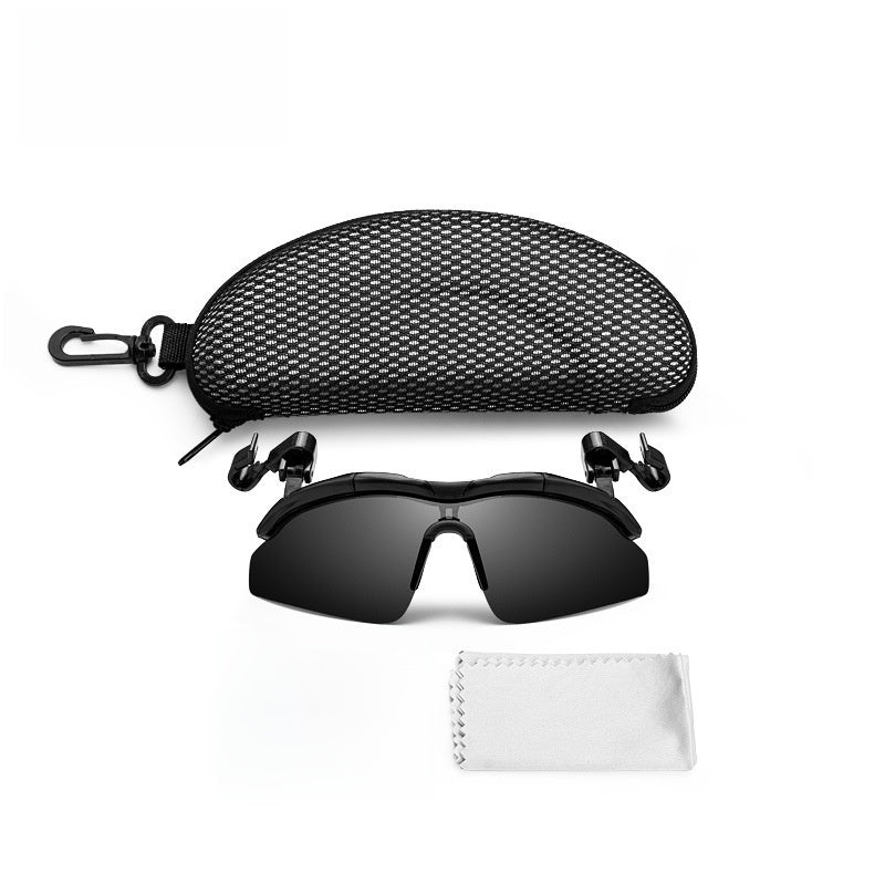 Reversible Clip-On Polarized Golf Sunglasses