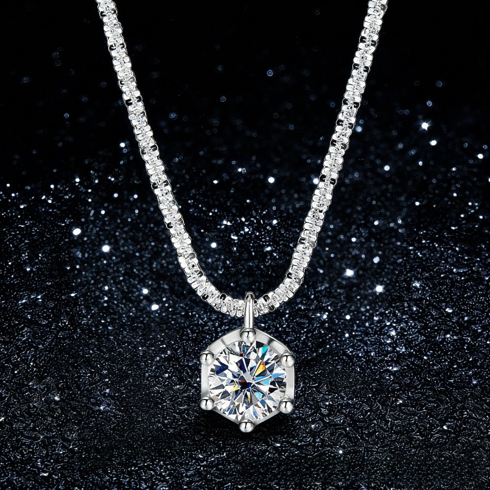 S925 Sterling Silver Moissanite Necklace