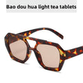 Women Irregular Double Beam Sunglasses