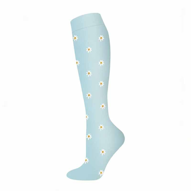 Plant Print Compression Sports Socks