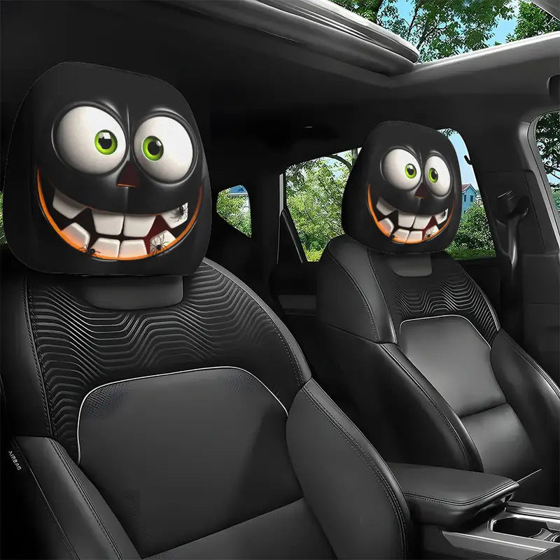 Car Printed Headrest Case Universal Funny Fun Universal Headgear