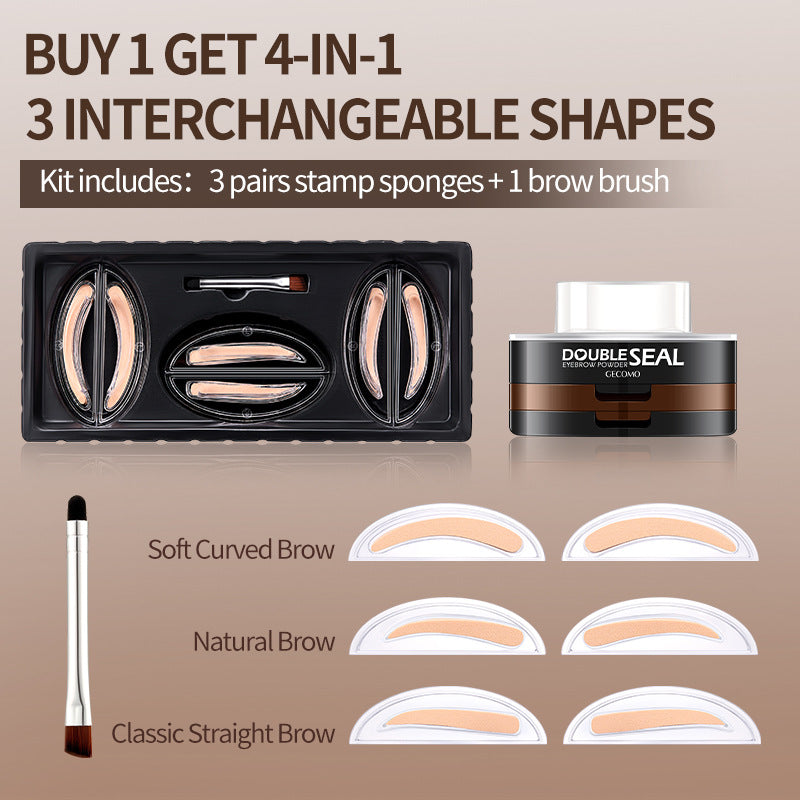 GECOMO Dual Shade Eyebrow Powder Compact
