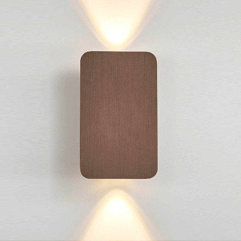 Nordic Brushed Aluminum LED Wall Lamp Up Down Light for Bedroom Living Room