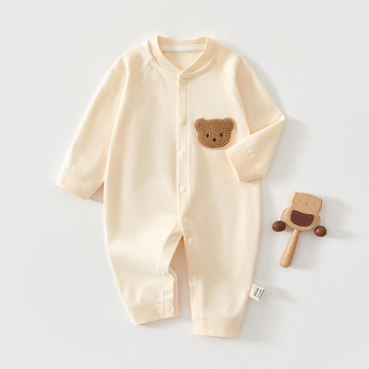 Pure Cotton Boneless Long Sleeve Newborn Baby Jumpsuit