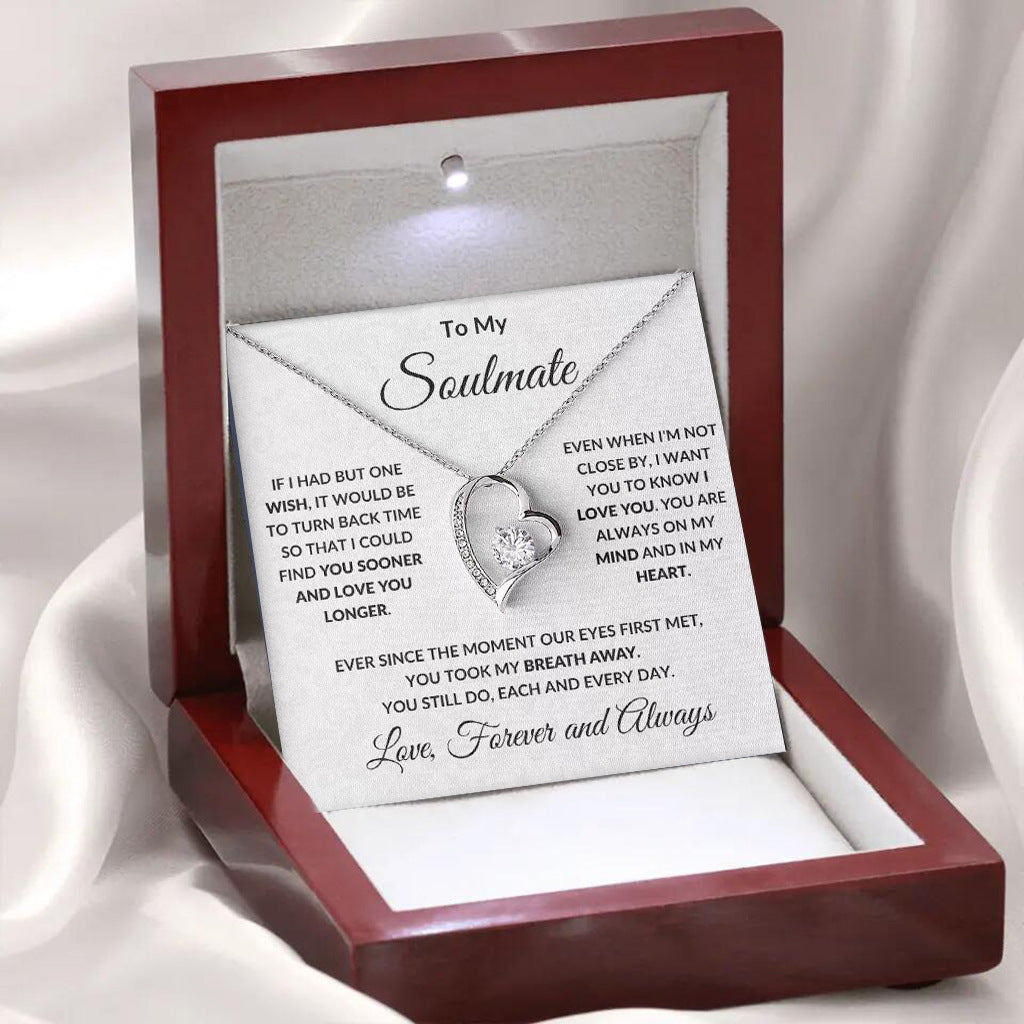 Heart-Shaped Zircon Pendant Necklace with Gift Box