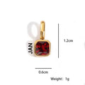 Customizable Birthstone Zircon Pendant Necklace