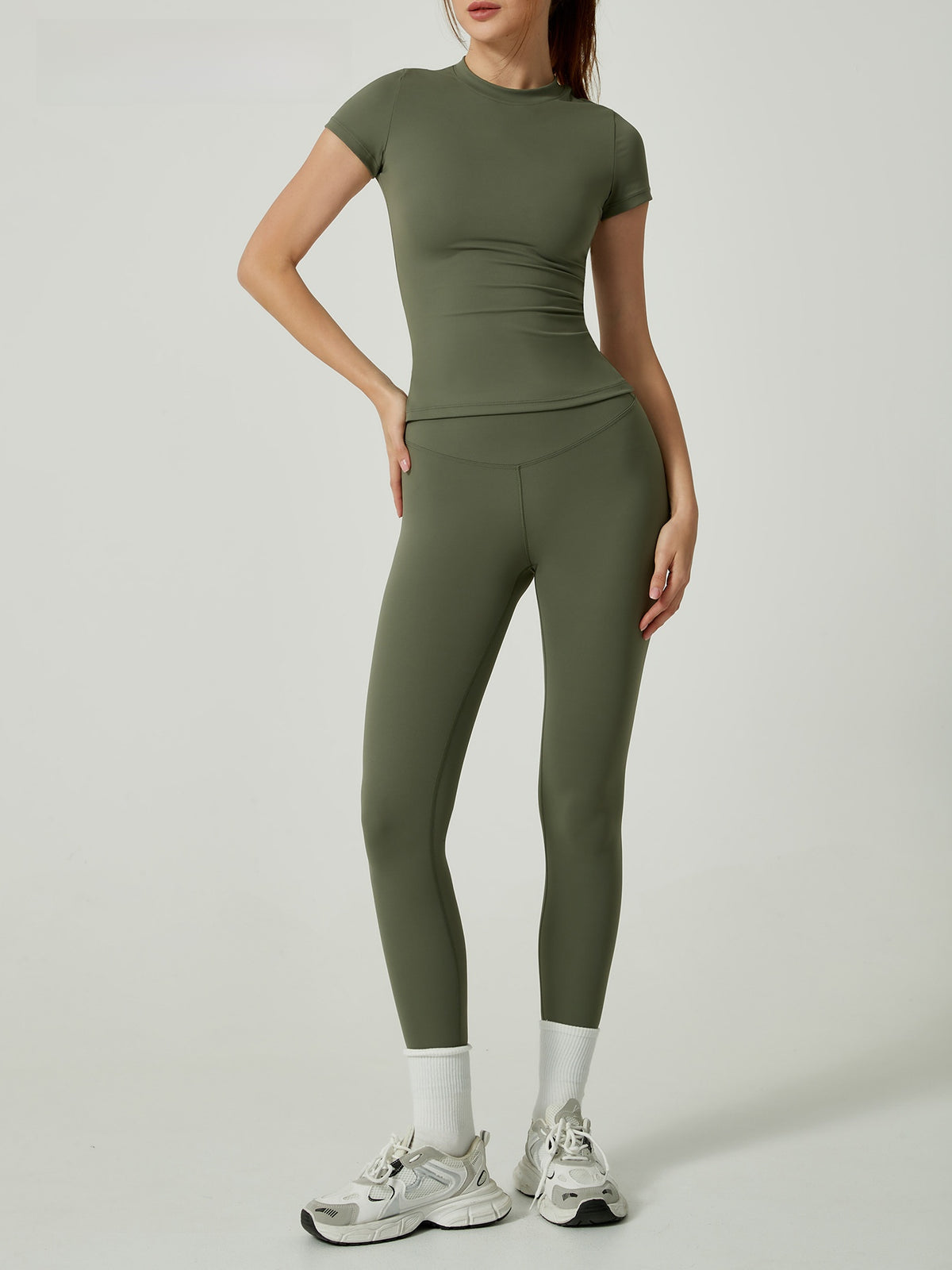 Womens Quick Dry Yoga Pilates Outfit Set