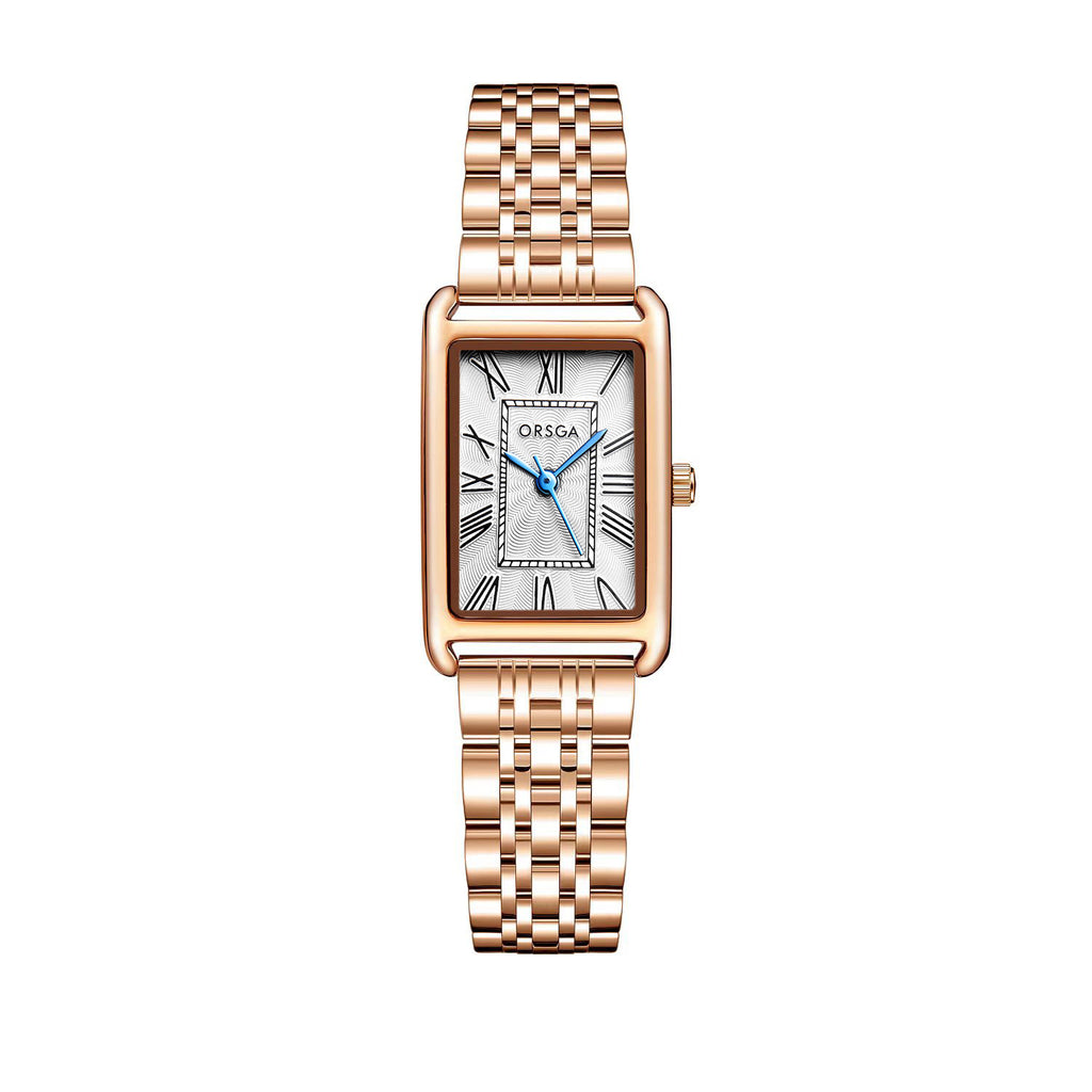 Women Square Stainless Steel Quartz Watch