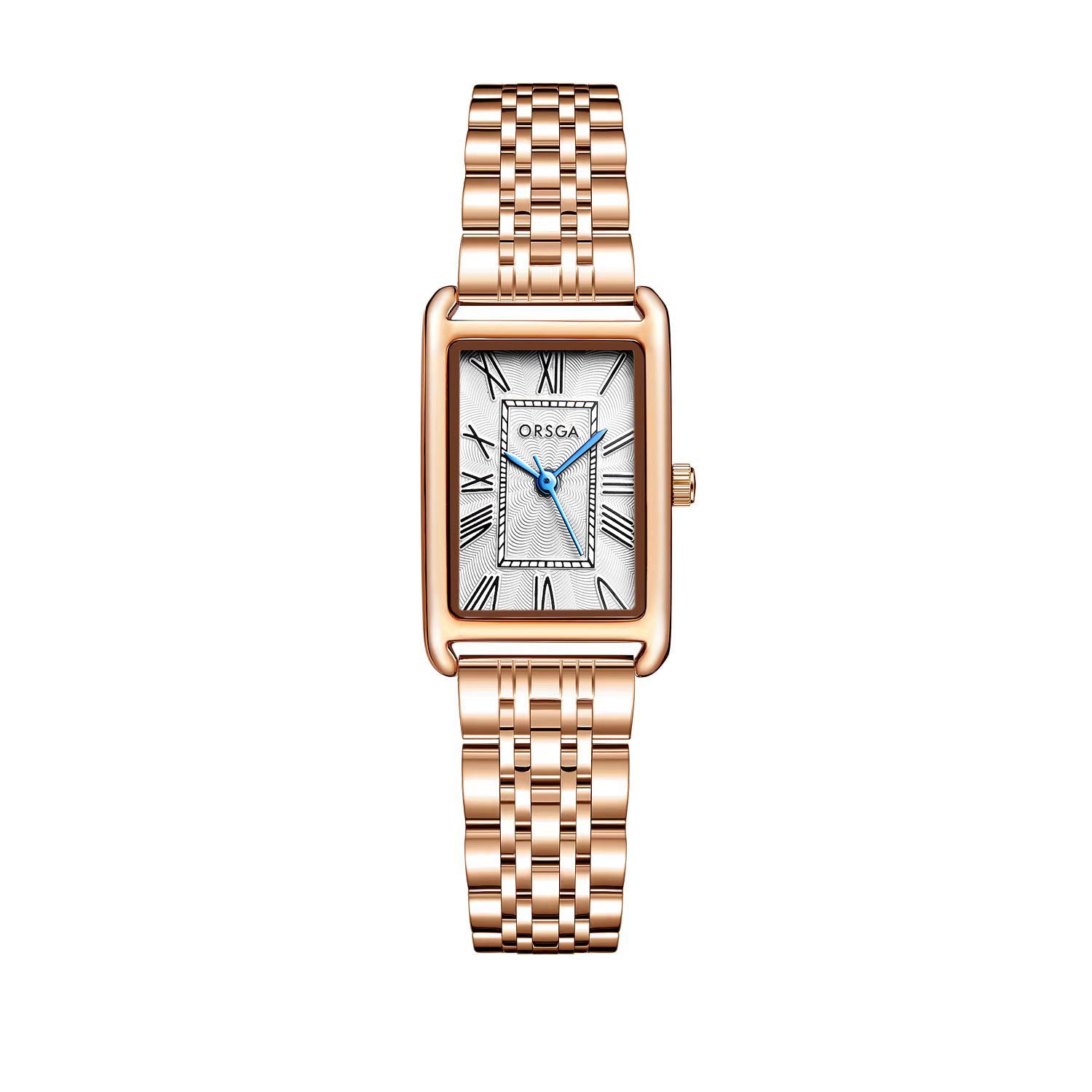 Women Square Stainless Steel Quartz Watch
