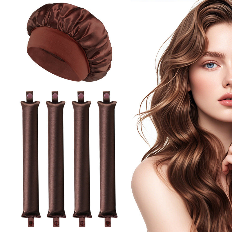 Heat-free Satin Hair Curling Tool for Overnight Use