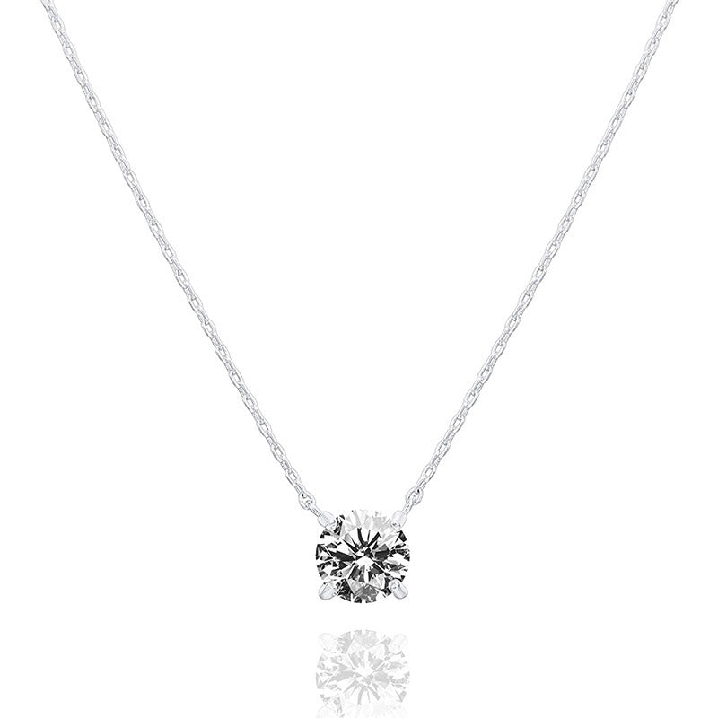 Gold Plated Simulated Diamond Necklace