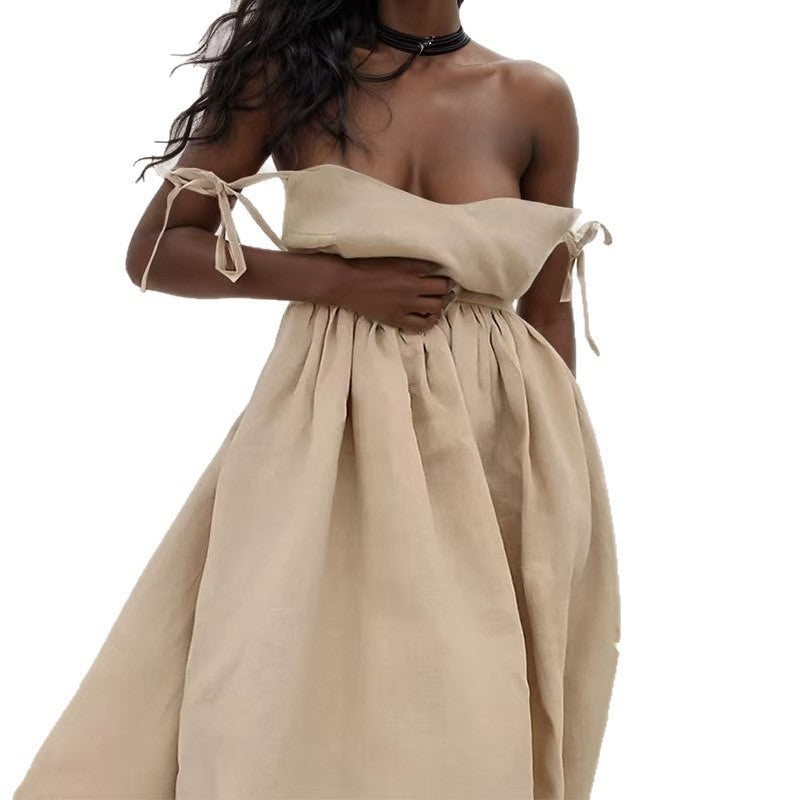 Elegant Backless Spaghetti Strap Dress