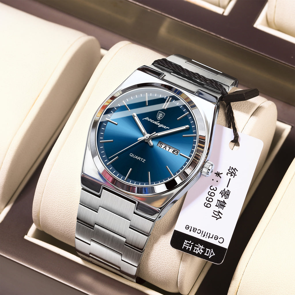 Ultra-Thin Men's Waterproof Luminous Quartz Watch