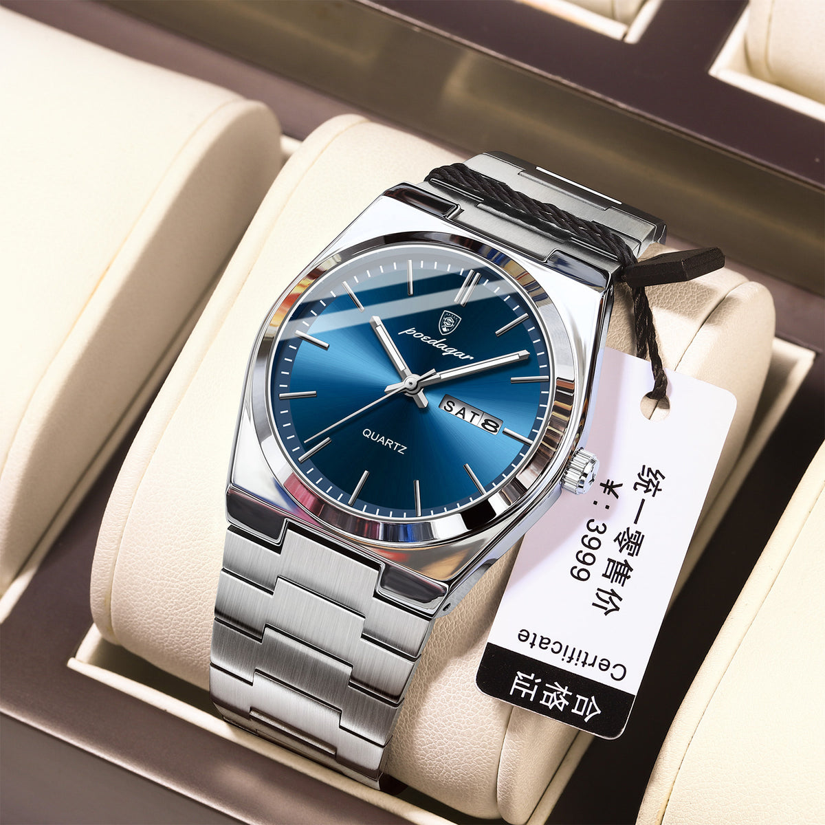 Ultra-Thin Men's Waterproof Luminous Quartz Watch