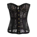 Women's Hollow Out Lace Strapless Slim Fit Corset Top