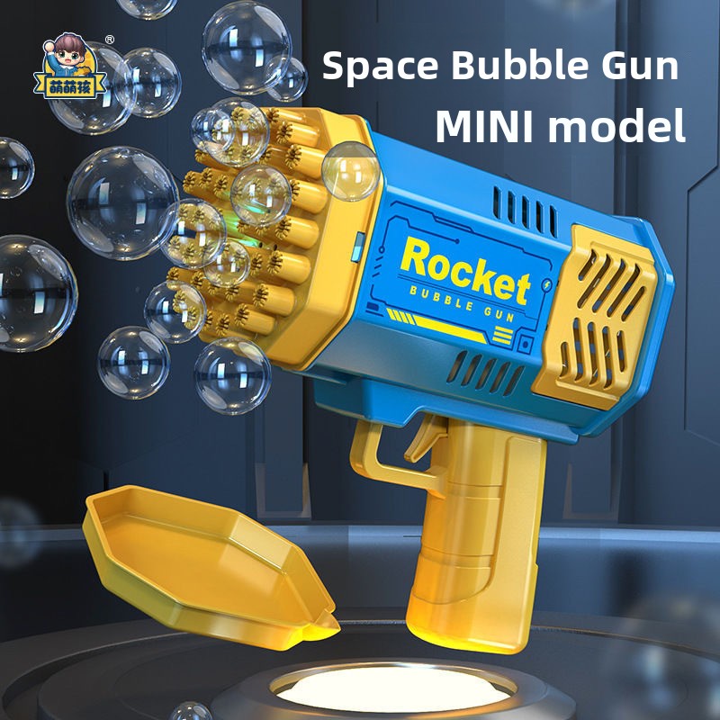 Electric Handheld Bubble Gun with Lights