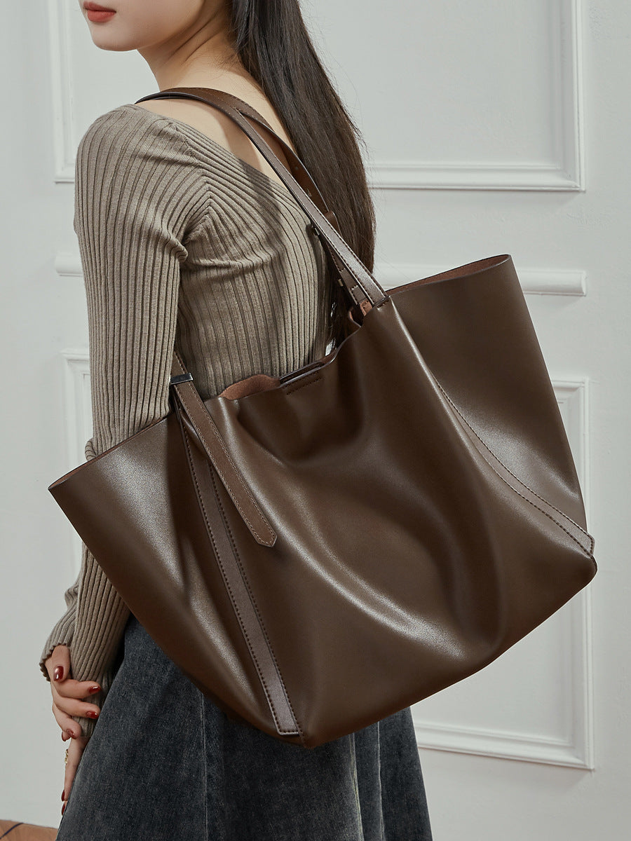 Genuine Leather Women Tote Bag