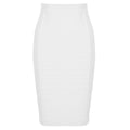 Striped Bandage High-Waisted Slimming Skirt