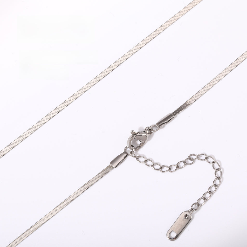 Versatile Braided Chain and Blade Necklace