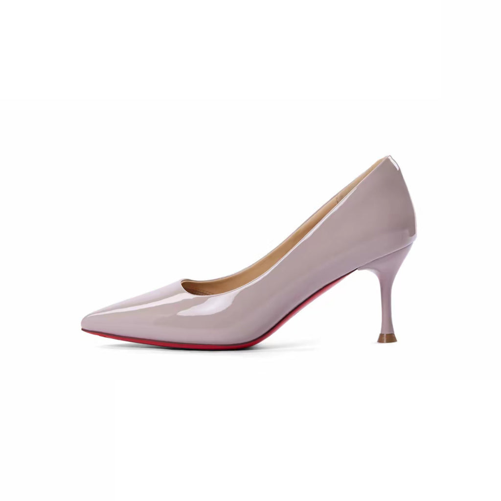 Womens Patent Leather Pointed Toe High Heels