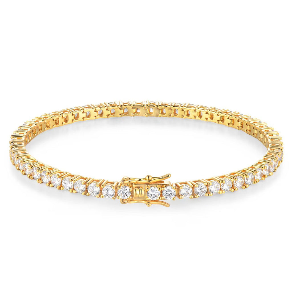 Copper Gold-Plated Zircon Bracelet