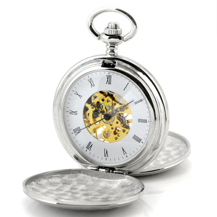 Retro Mechanical Pocket Watch Double Cover