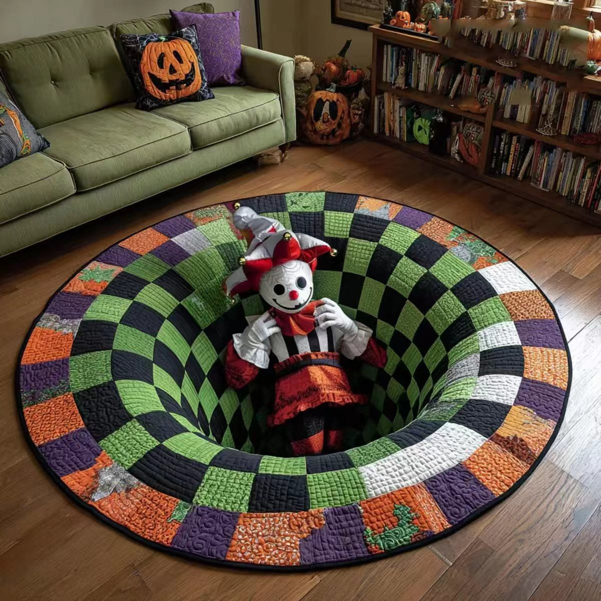 Halloween Christmas Round Carpet