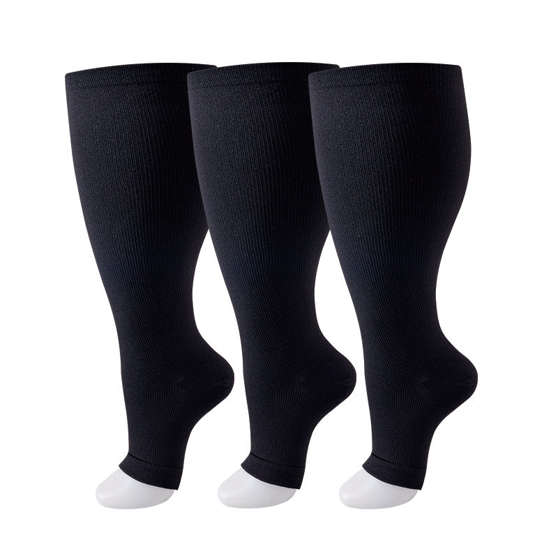 Thickened and oversized compression stockings