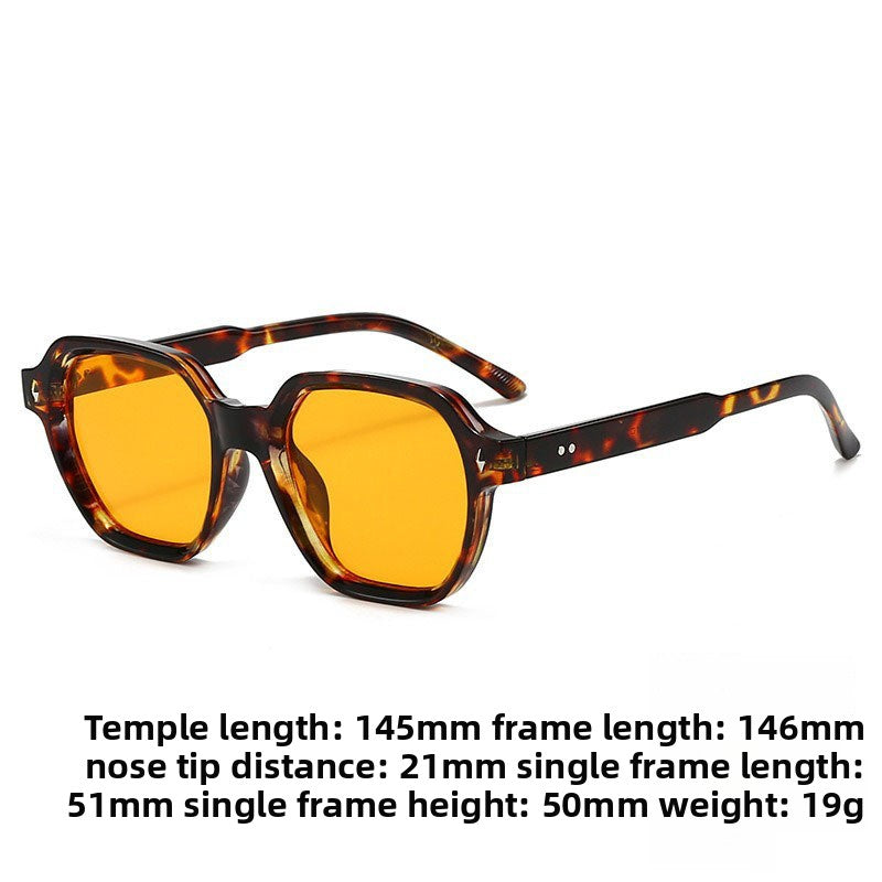 UV400 Protection Square Frame Sunglasses