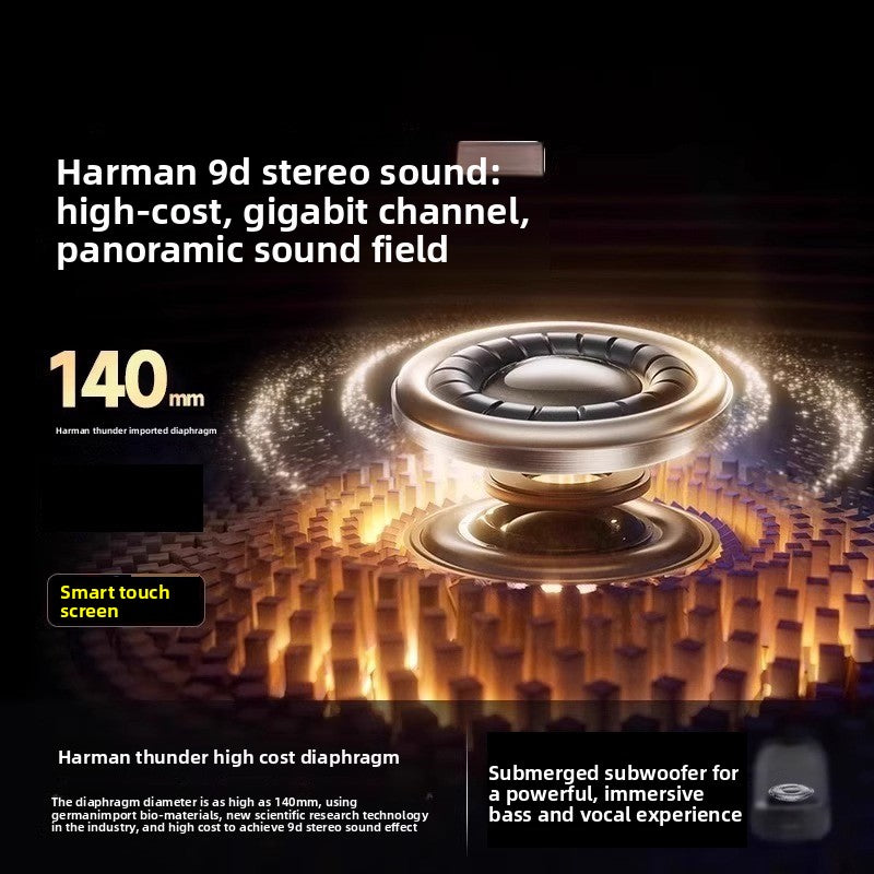 Wireless Bluetooth Speaker with Glass Subwoofer