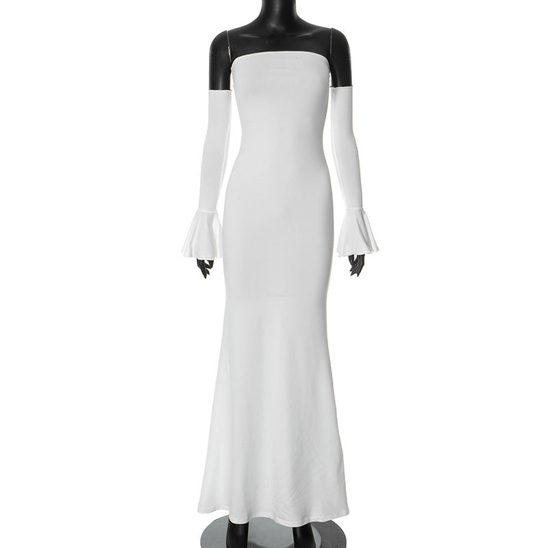 Slim Fit Fishtail Dress with