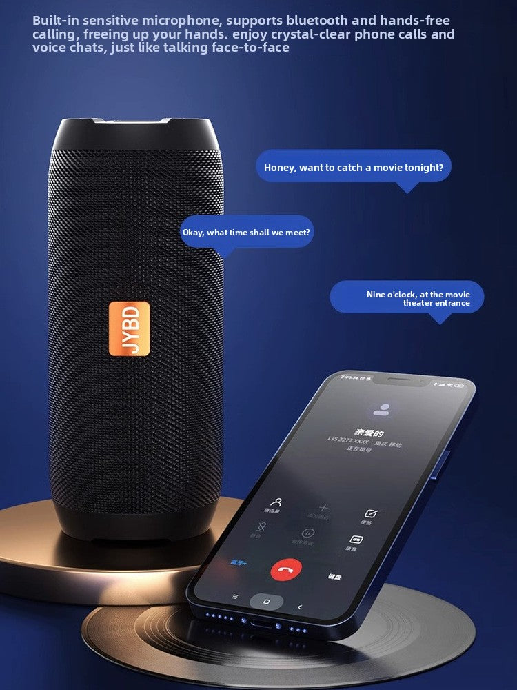 Portable Bluetooth Speaker with Enhanced Bass