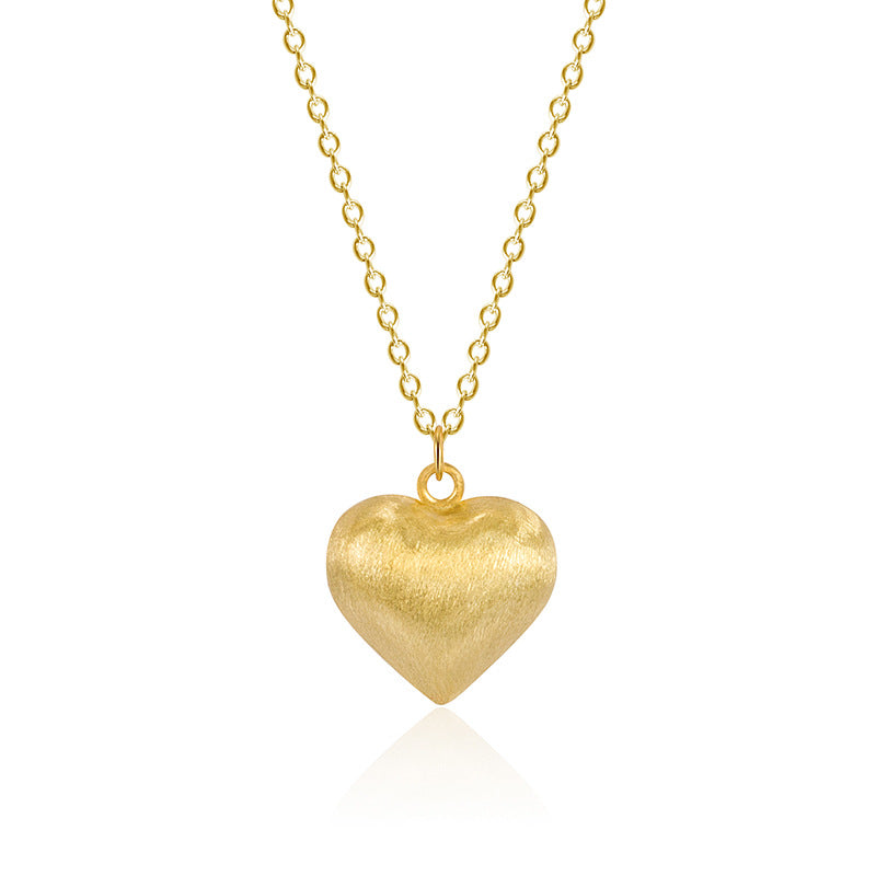 Korean Style Heart Necklace 925 Sterling Silver