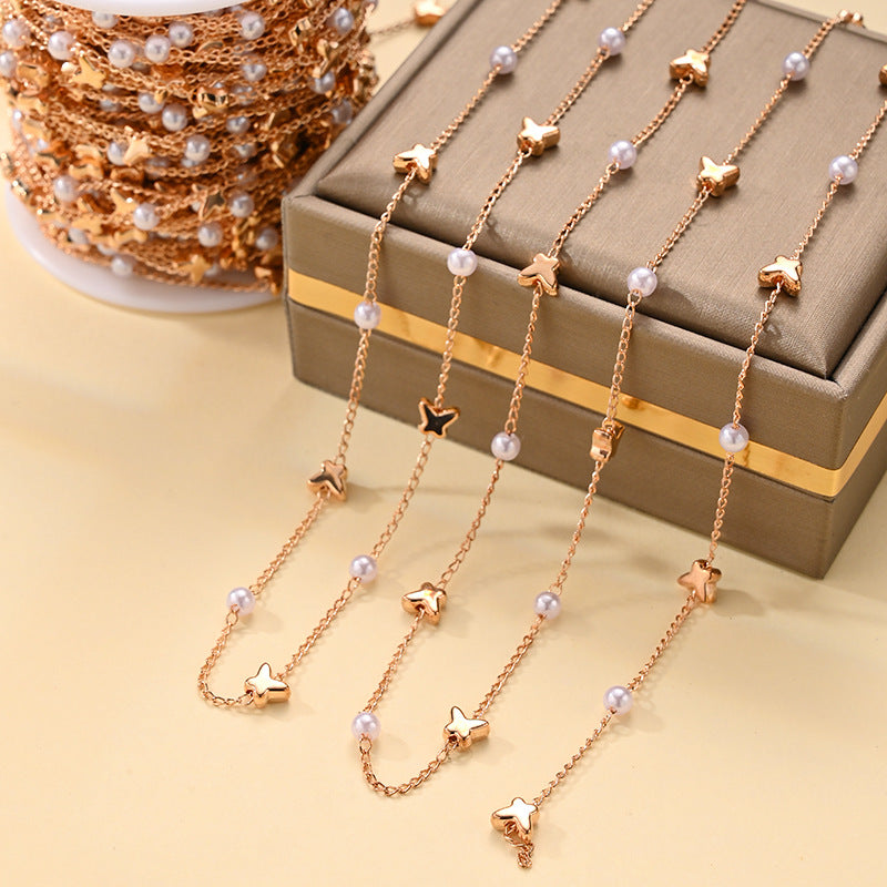 Fashion Imitation Pearl Chain Jewelry