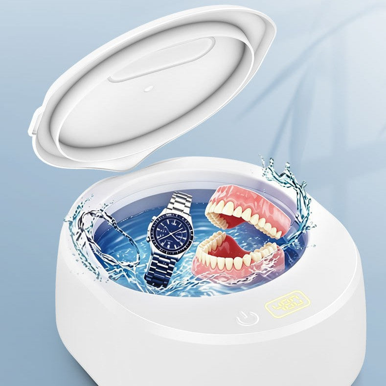 Ultrasonic Jewelry Cleaning Machine,Mini Small Retainer Cleaner, Household Portable
