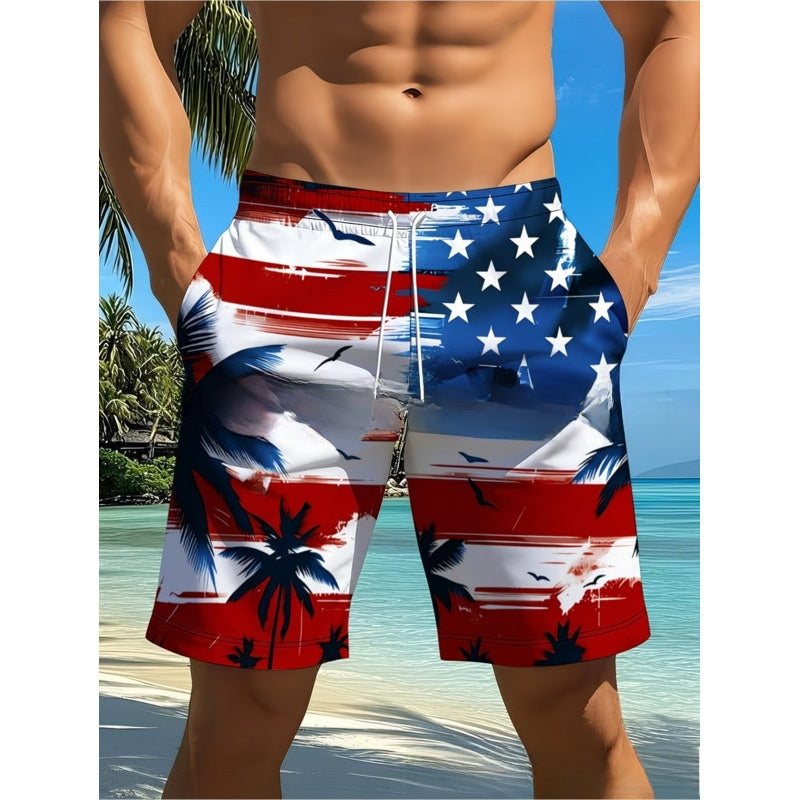 Mens Loose Breathable Beach Shorts