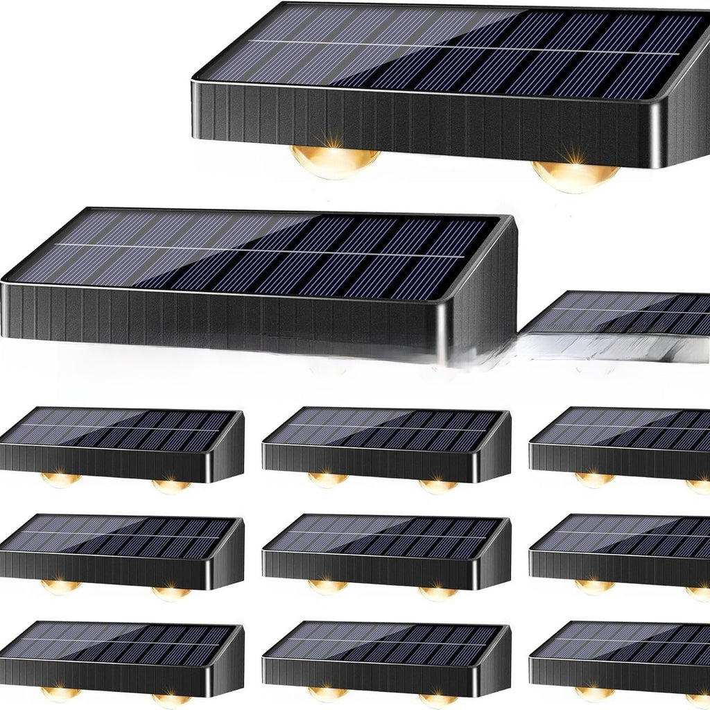 Upgraded Solar Fence Light with Multiple Lighting Modes