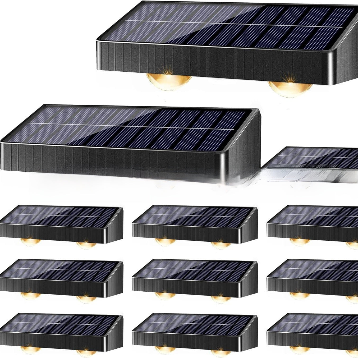 Upgraded Solar Fence Light with Multiple Lighting Modes