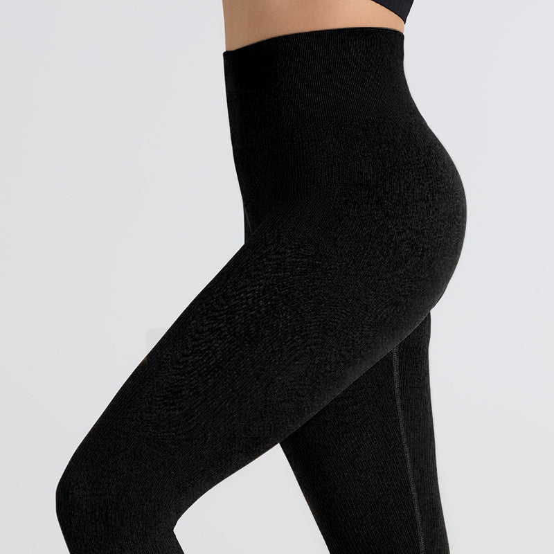 Women's Fitness Yoga Clothing Set with Zipper and High Collar