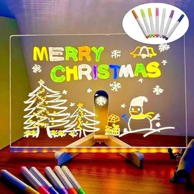 DIY Childrens Luminous Writing Board