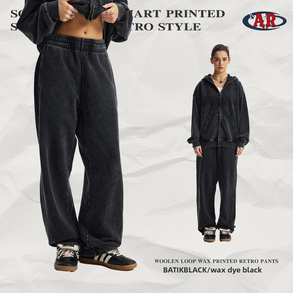 Men's Vintage Washed Cotton Long Pants