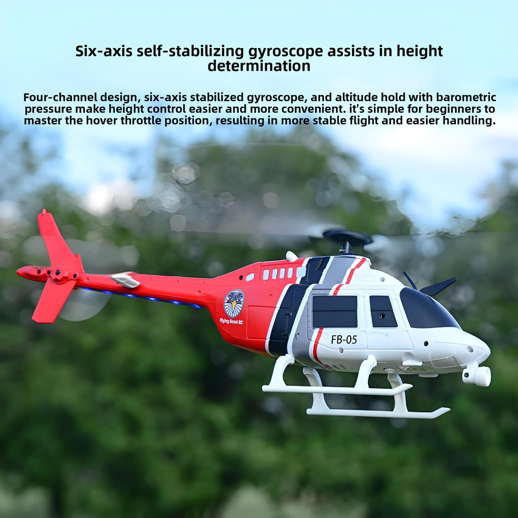 Stunt Remote Control Helicopter with Optical Flow Positioning