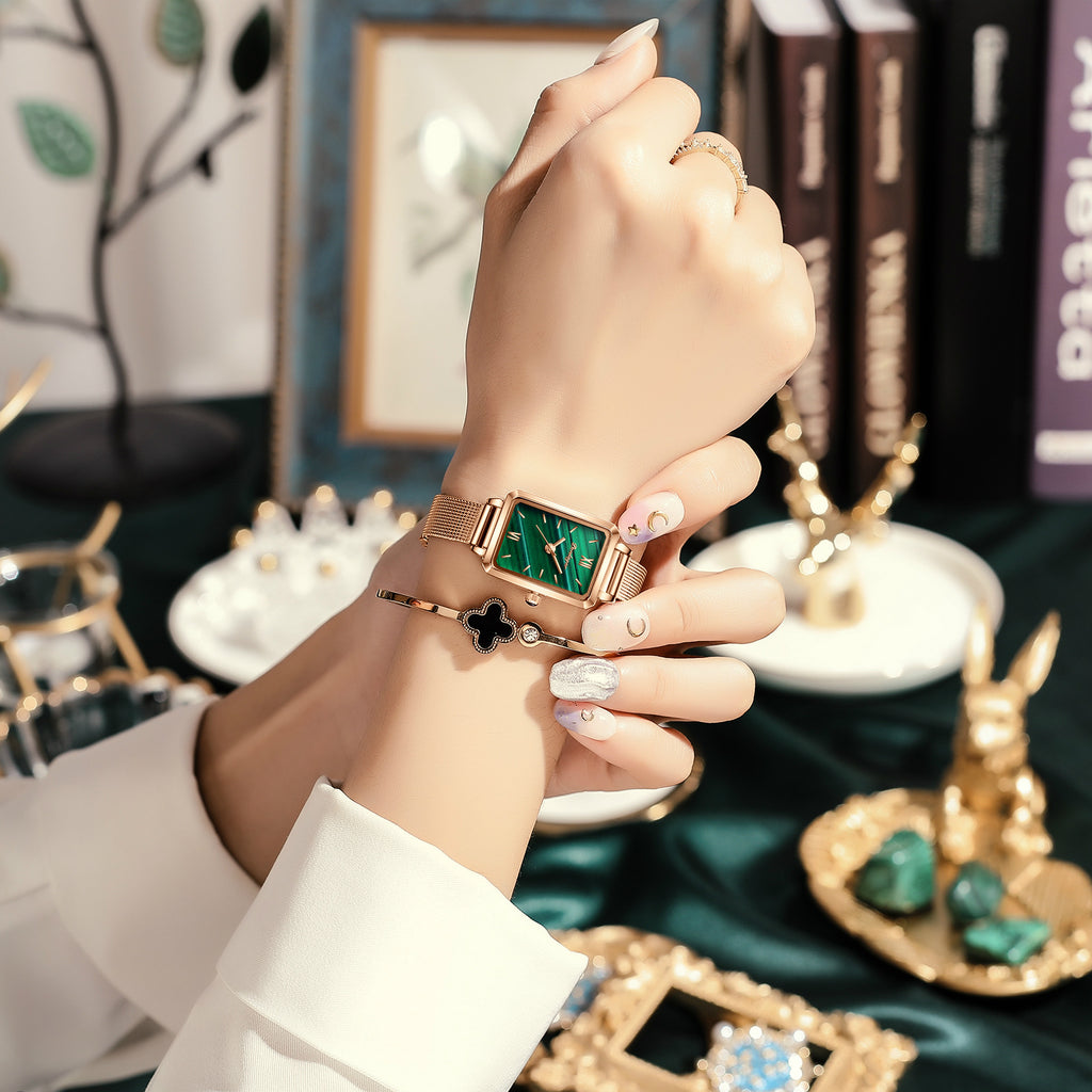 Elegant Square Ladies Quartz Watch