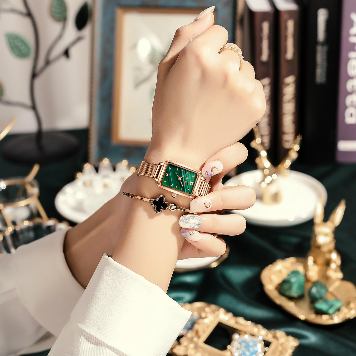 Elegant Square Ladies Quartz Watch