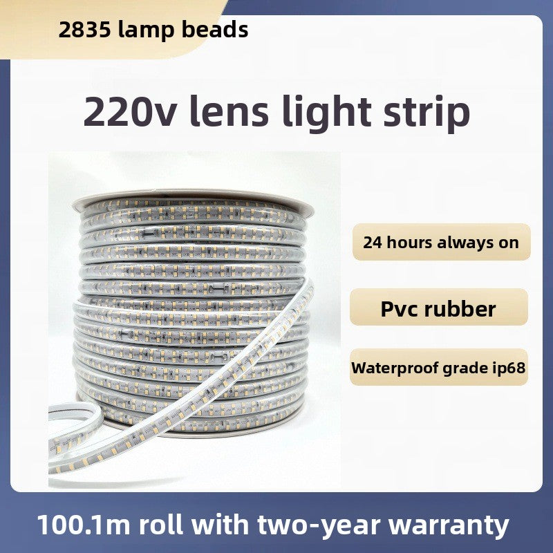 High Voltage Waterproof LED Lighting Strip MOQ:5meters