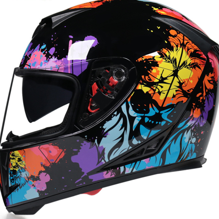 Jiekai Dual Lens Full Face Bicycle Helmet