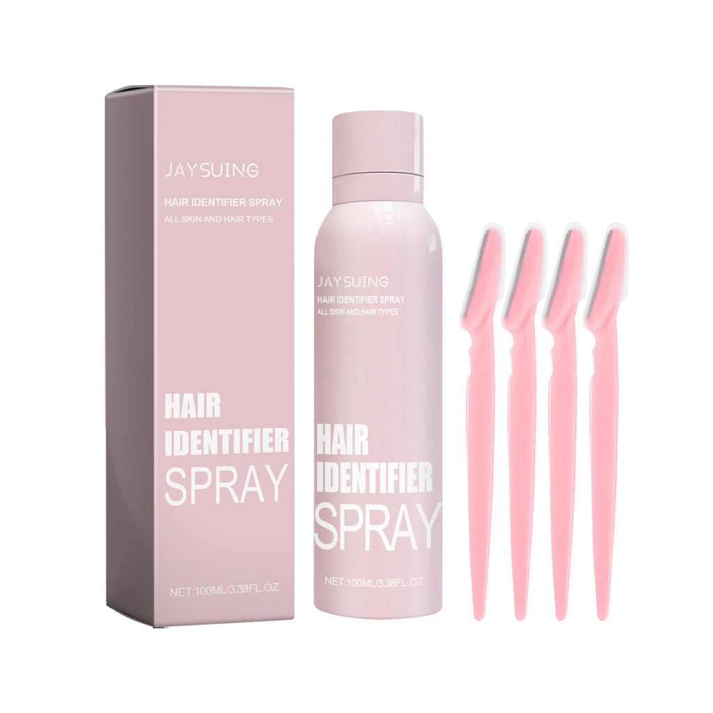 Facial Hair Moisturizing Spray with Eyebrow Trimmer Set