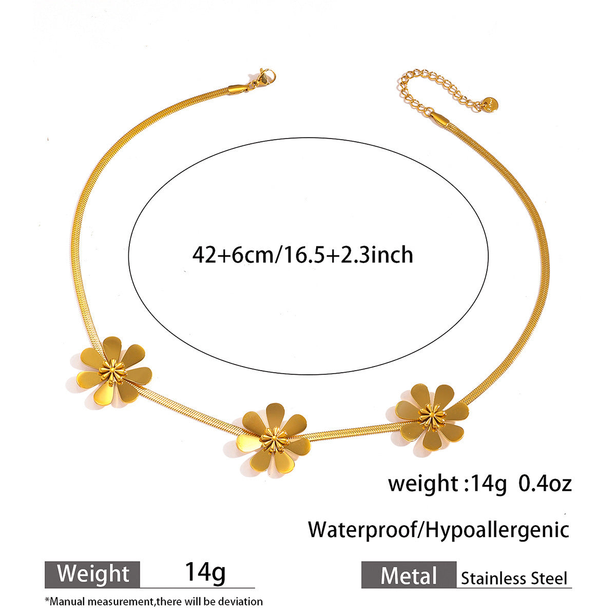 Hollow-out Flower Necklace