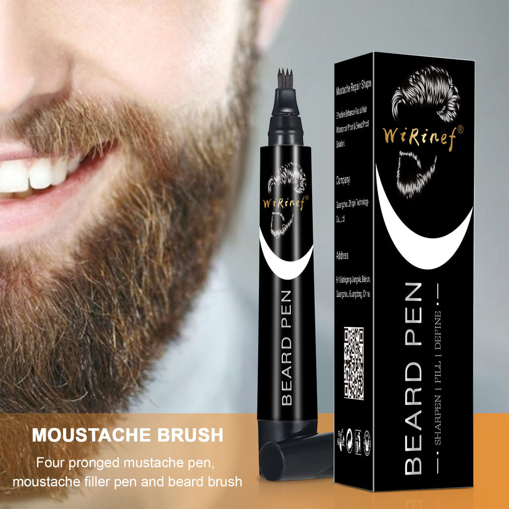 Beard Filler Pen with Brush for Men